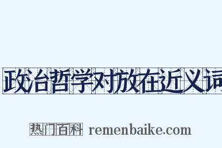 政治哲学对放在近义词是什么意思的图片